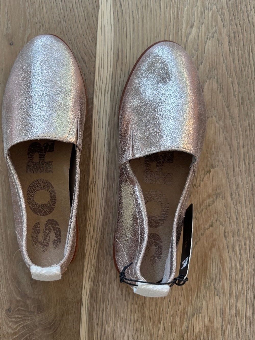 Sorel Pinky Gold Slip Ons
